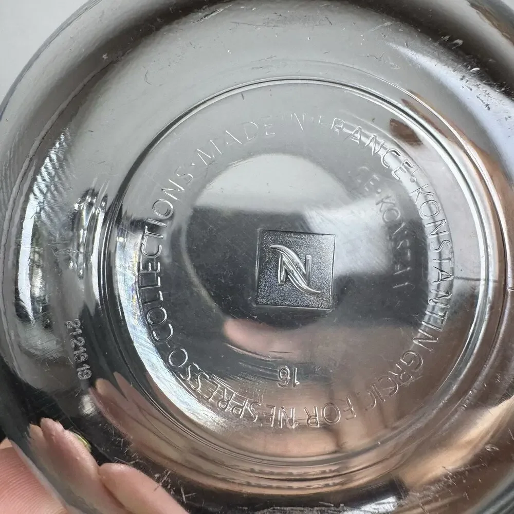 Nespresso Clear Glass Coffee Mug Set 13 fl oz Solid Color 4